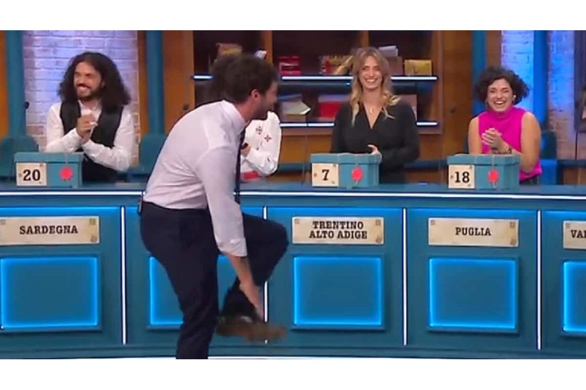 Johara della Valle d'Aosta durante la puntata di Affari Tuoi